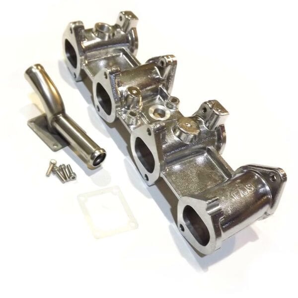 INLET MANIFOLD FOR 2 X DCOE ON TO BMW 2002 ENGINE. COMES COMPLETE WITH WATER  JACKET FITTING. BEAUTIFULLY CAST AND MACHINED FOR THAT PERFECT FIT.